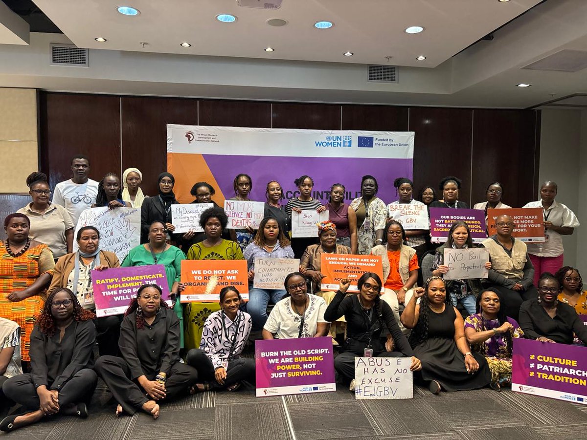 FemnetProg's tweet image. We stand in solidarity with the #WomenForChange movement in calling for a National Disaster status for the crisis of Gender-Based Violence and Femicide in South Africa.
We will continue to make this demand until no African country is burying its women and girls.Across the…