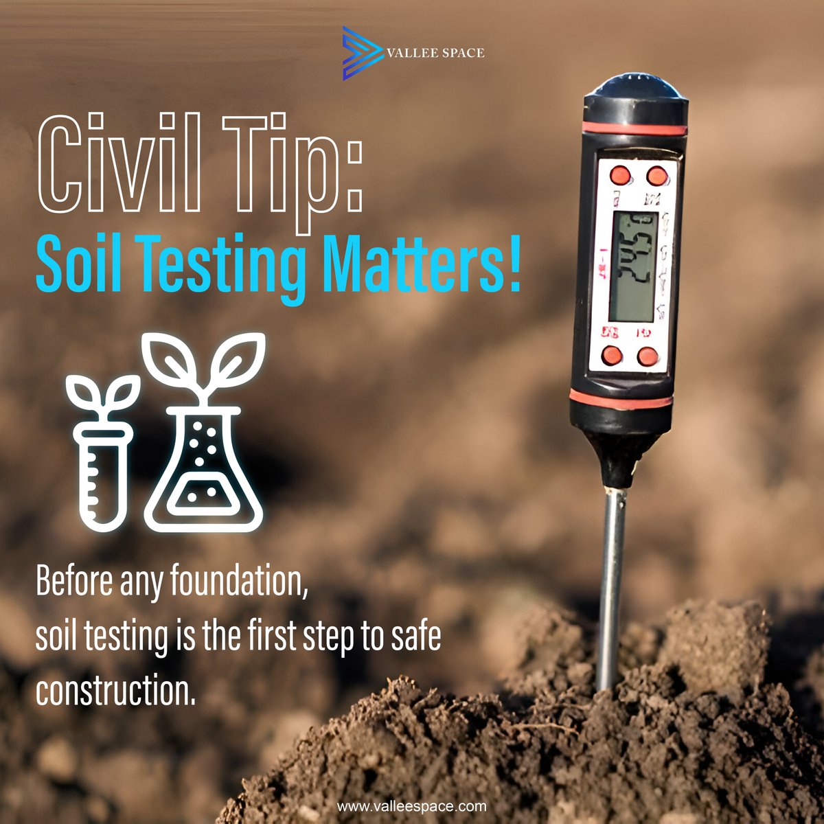 valleespace's tweet photo. Every solid home begins beneath the surface. Careful soil checks guide every foundation we build, keeping our structures safe, steady, and built to last.
#valleespace #Soil #Construction #Foundation #CivilEngineering #Building #structuralequationmodeling #Quality #SoilHealth https://t.co/9LpRbX2Yi8
