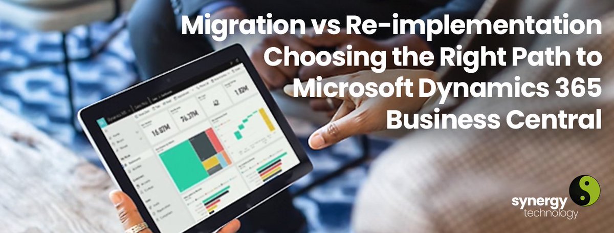 SynergyTechUK's tweet image. Thinking about moving to Microsoft Dynamics 365 Business Central? You’ve got two main paths: Migration or Re-Implementation. But which is right for your business?

Our blog explains the difference: bit.ly/45m24L1 

#MicrosoftDynamics365 #BusinessCentral #ERP