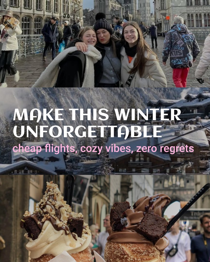 Jetting_com's tweet image. Make this winter unforgettable.
Fly to Europe — with fares starting at just 25€!
Cozy vibes, sparkling lights, winter moments you won’t forget — all without overspending.
📲 Book now on jetting.com and enjoy a winter full of memories!
#cheapflights #jetting_com