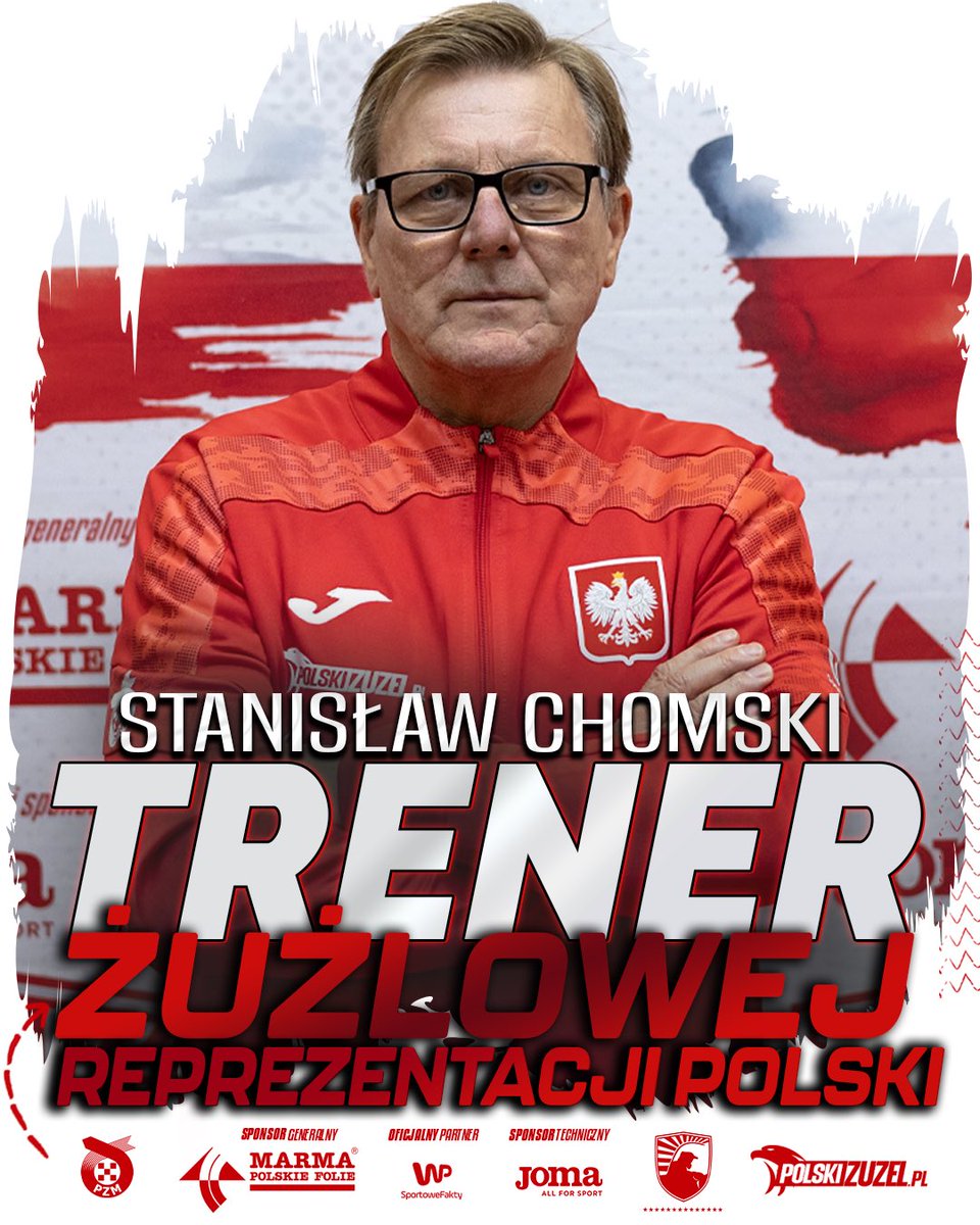 PolskiZuzel's tweet photo. 🆕Panie i Panowie nowym trenerem Żużlowej Reprezentacji Polski został STANISŁAW CHOMSKI ✍️

Gratulujemy i życzymy tylko sukcesów👏

#JazdaPolska |#MarmaPolskieFolie|#PZM|#MarmaNapędzaŻużel

👉 Więcej o nowym trenerze ŻRP przeczytacie tutaj ⤵️
https://t.co/SxpGwhHUGv https://t.co/d3BkmOa6UO