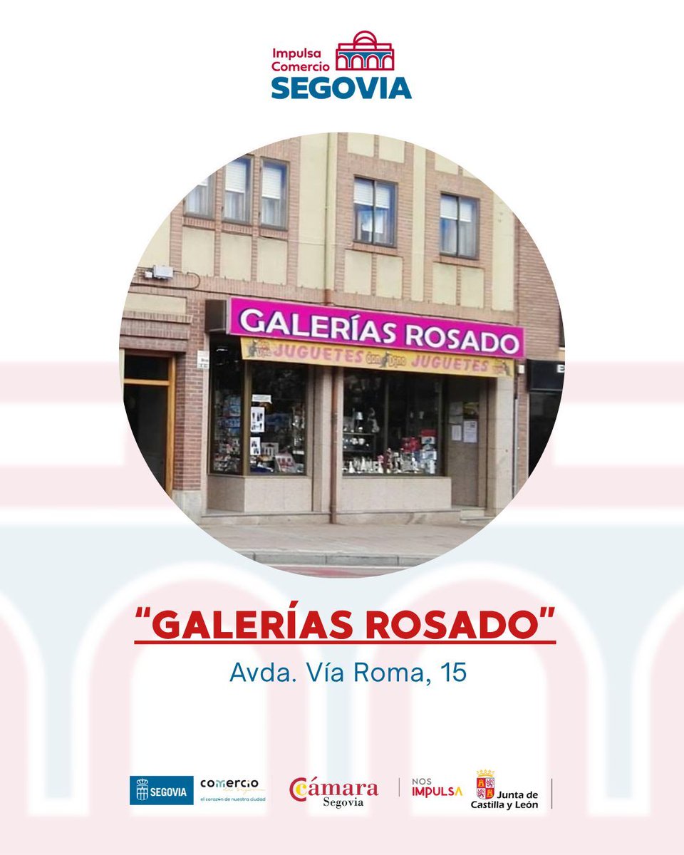 Regálate un detalle en el comercio local, el de siempre. 🛍️
Hay más de 200 establecimientos, organizados en 20 categorías, te esperan para sacar el máximo partido a tu tarjeta.👉 impulsacomerciosegovia.es/lista-comercios
💻 impulsacomerciosegovia.es

#ImpulsaComercioSegovia #CámaraDeSegovia