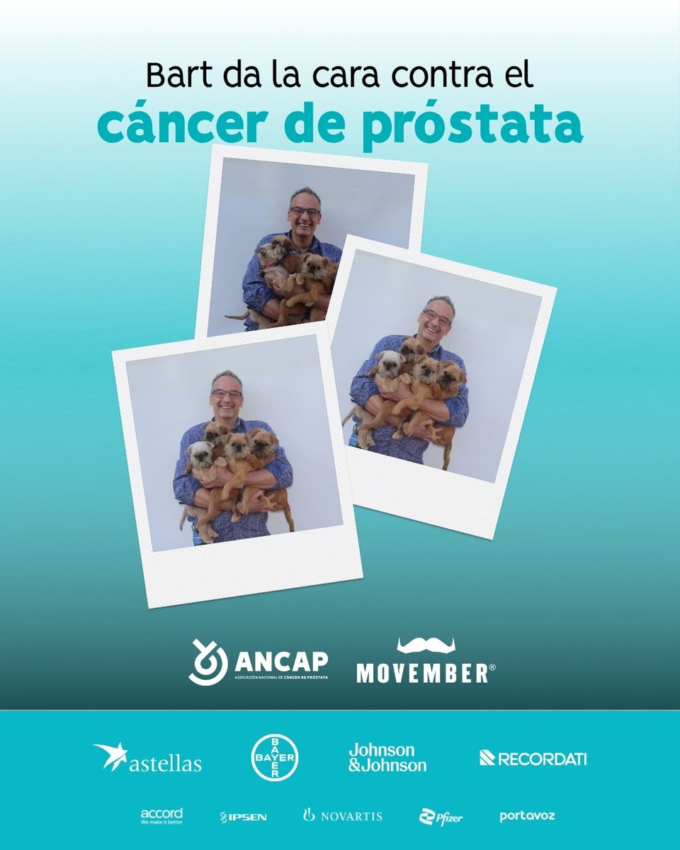 ancap_es's tweet image. 💙 Este #Movember, Bart, Magín, Rocío y Alba dan la cara contra el #CáncerDePróstata.

🙌 Visibilizar esta realidad ayuda a romper tabúes y a recordar que la #prevención empieza dando un paso.

🧑‍⚕️ Es tu turno. Hazte la prueba.

#DamosLaCara #ANCAP #Cáncer #Próstata