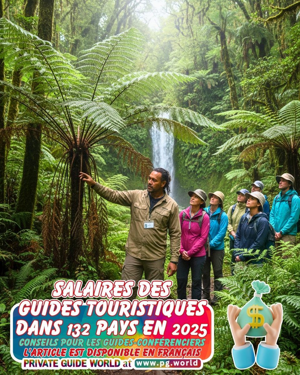 wwwpgworld's tweet image. 📊 Qui gagne plus : un guide à Paris ou à Dakar ? Lisez les faits dans notre article &quot;Salaires des guides touristiques dans 132 pays en 2025&quot; publié en français sur la plateforme PRIVATE GUIDE WORLD : 🔗 pg.world/fre/articles/t… #guides #tourismeinternational #revenus #PGWorld