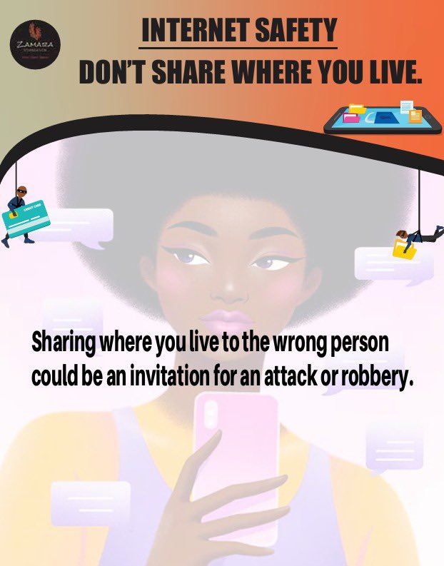 machukicloudier's tweet image. Dont share where you live to the wrong person it could be an invitation for an attack or robbery.@Zamara_fdn #ZamaraVoices #EndDigitalViolence