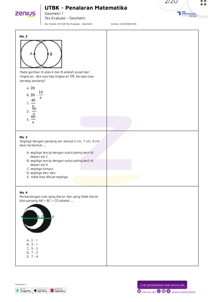 beaglestude's tweet image. LATIHAN SOAL PM [GEOMETRI] 
Source : Zenius 
🖇️ link soal : drive.google.com/file/d/1rhH0BR…
join ch for more update ‼️ 
whatsapp.com/channel/0029Vb…

#AMBISVERSE #STUDYTWT #UTBK #SNBT