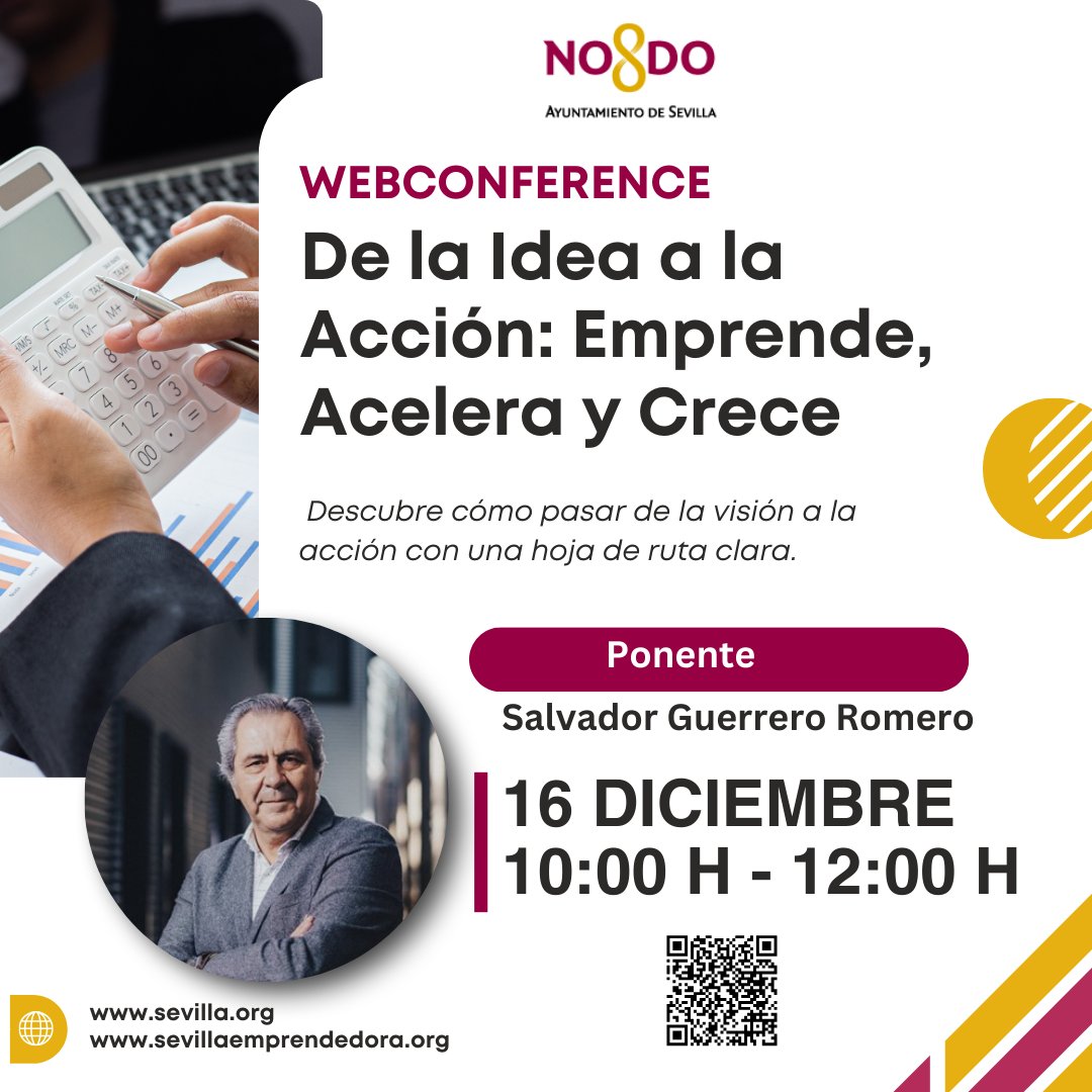 🗓️ Aprovecha cualquiera de estas sesiones formativas, gratuitas y fáciles de aplicar, que se ofrecen online por Sevilla Emprendedora y a las que se puede inscribir cualquier persona. Por ejemplo, la dedicada al uso de herramientas de inteligencia artificial para mejorar el modelo