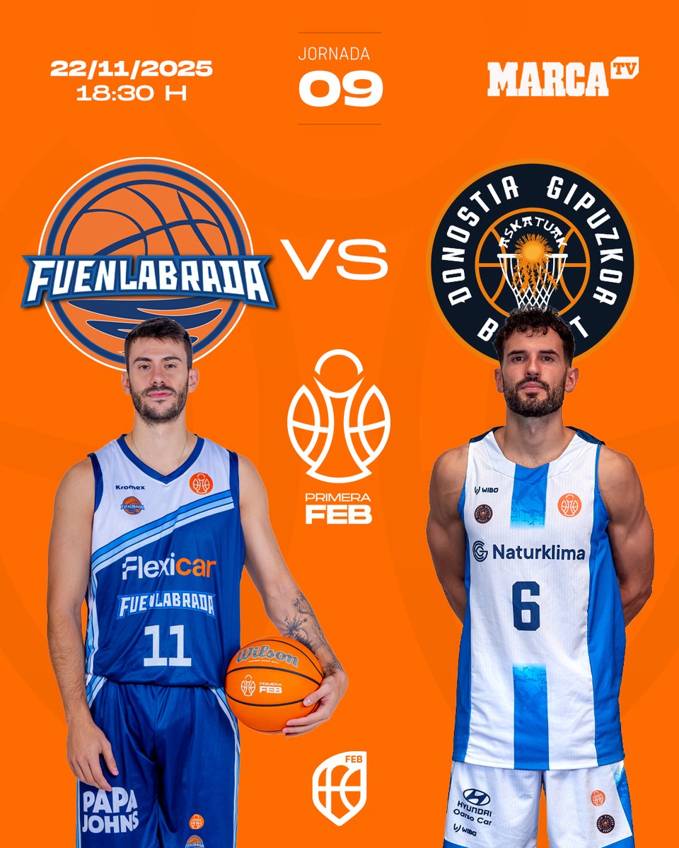 CompeticionFEB's tweet image. 🏀 Sigue la #PrimeraFEB, en directo‼

📰 𝗘𝗟 𝗣𝗔𝗥𝗧𝗜𝗗𝗢 𝗗𝗘 𝗠𝗔𝗥𝗖𝗔𝘁𝘃 📰
▶ @BFuenlabrada 🆚 @gipuzkoabasket 
📆 S22 | 🕡 18:30h | 🏟️ F. Martín
🎙️ @oltrix 

✅ Un punto de inflexión en juego en Fuenlabrada

📲 Descarga la app de @LaLigaPlus ⬇
lc.cx/eEAQse