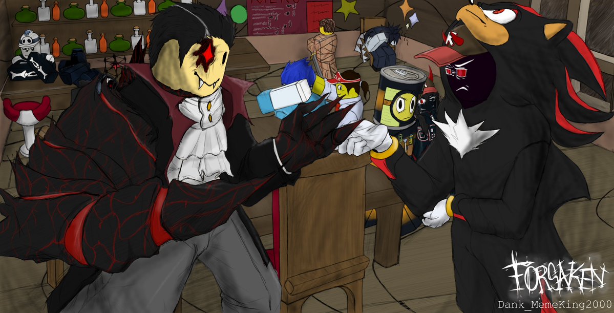 Satikboga2's tweet image. #RobloxiaMasquerade #forsakenroblox #forsakenfanart
Fanart made by my friend Dank_MemeKing2000 on Roblox for the Forsaken halloween art competition.

Posting this image for my friend as he doesn&apos;t have twitter. I&apos;ll post his bluesky in the replies if you want to check out him