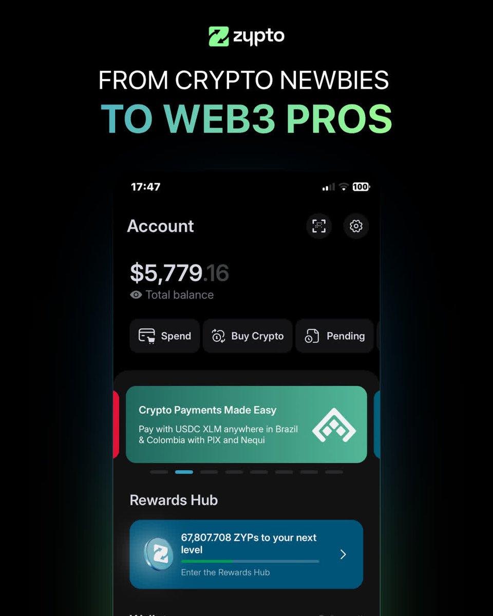 ZyptoApp's tweet photo. Not techy? No problem 👌

Zypto App was built for everyone, from crypto newbies to Web3 pros 🧠
Simple layout. Grandma friendly.
You don't need to "get" crypto to use it daily.

🔗 https://t.co/tYlvZcjHlS

#FreeYourMoney with Zypto https://t.co/oOhFGgPxBr