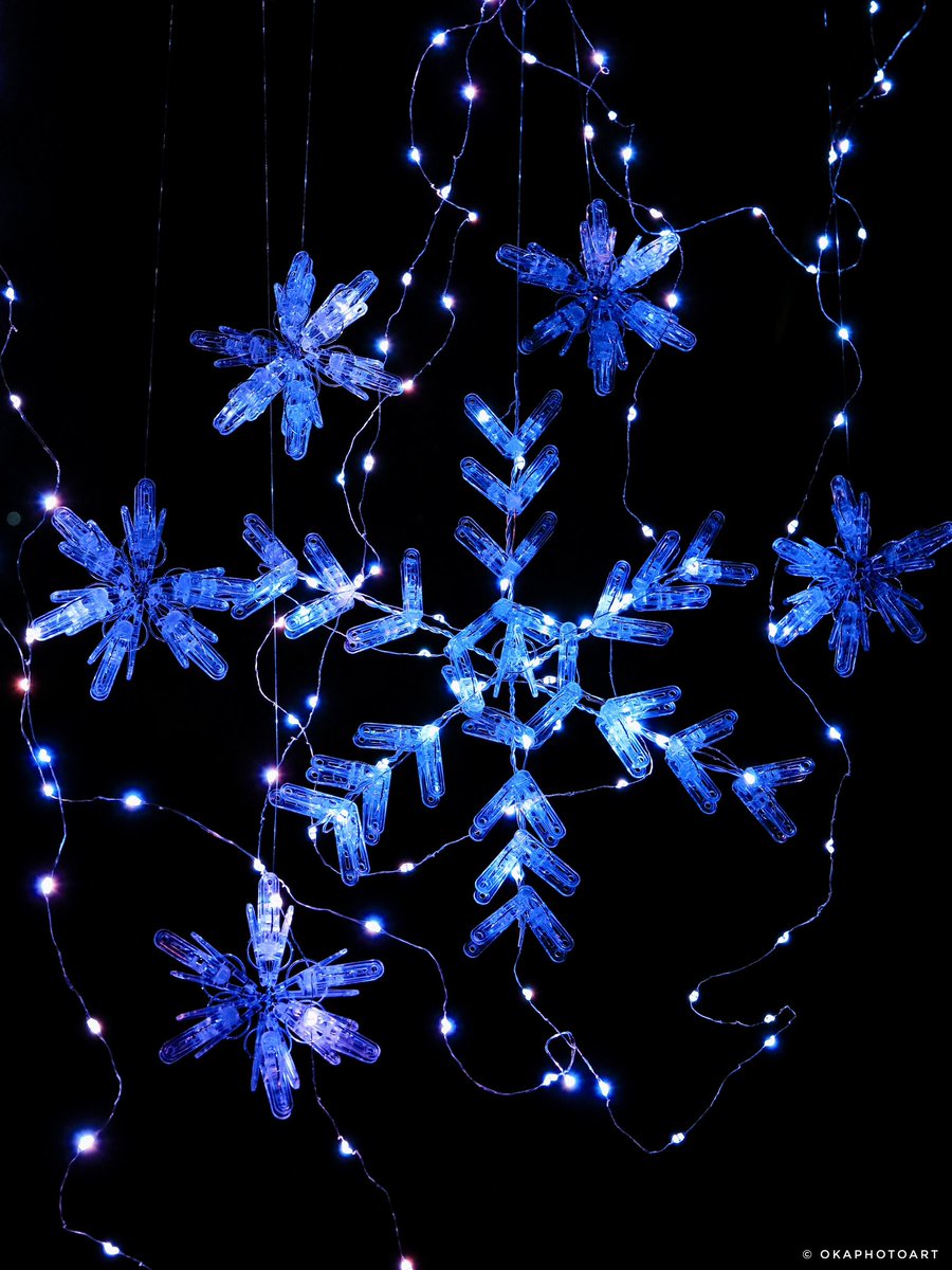 冬のイルミネーションを
洗濯バサミで撮る📸