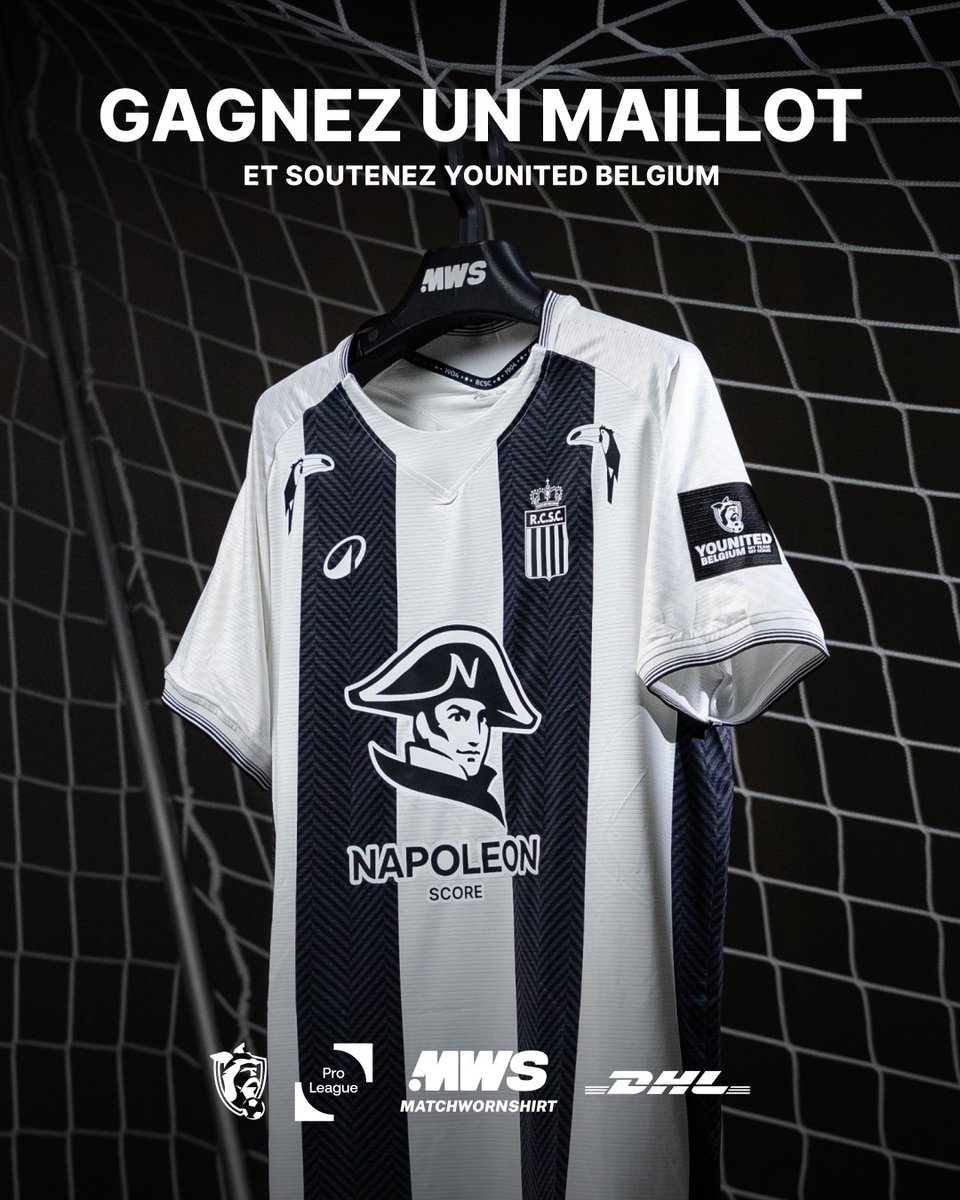 SportCharleroi's tweet image. 𝗬𝗼𝘂𝗻𝗶𝘁𝗲𝗱 𝗣𝗿𝗼 𝗟𝗲𝗮𝗴𝘂𝗲 🖤

Demain, nos Zèbres arboreront le badge de @YounitedBelgium sur leur tunique de match. Les maillots seront ensuite mis aux enchères au profit d’une œuvre caritative ! 🤝

🔗 urlz.fr/uXNi 👕

#RCSC #NapoleonScore ⚫️⚪️