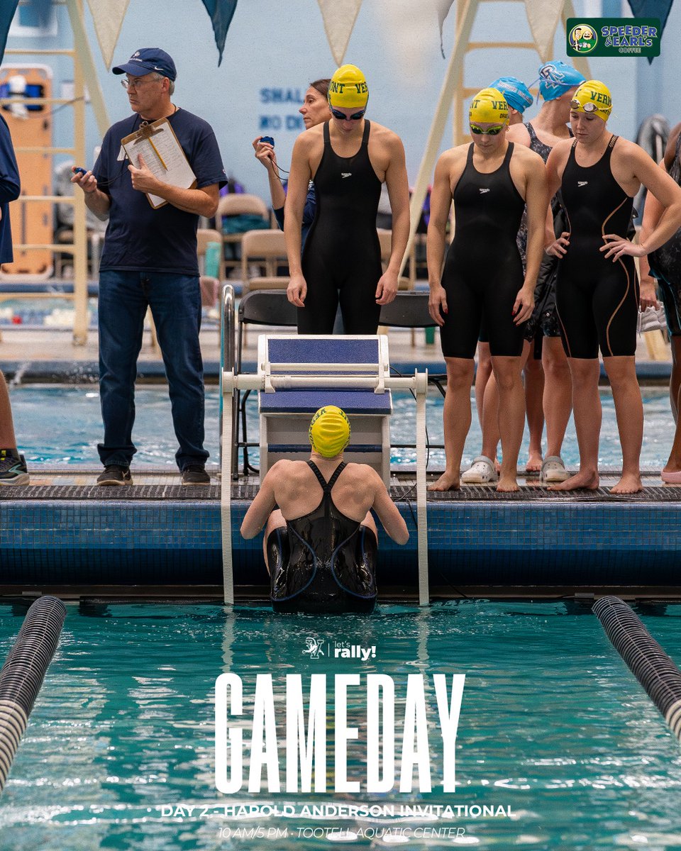 𝗗𝗮𝘆 2⃣ 𝗛𝗮𝗿𝗼𝗹𝗱 𝗔𝗻𝗱𝗲𝗿𝘀𝗼𝗻 𝗜𝗻𝘃𝗶𝘁𝗮𝘁𝗶𝗼𝗻𝗮𝗹
🕰️ - Prelims 10 a.m./Finals 5 p.m.
500 Freestyle
200 Individual Medley
50 Freestyle
200 Freestyle Relay
1-meter Diving
#LetsRally