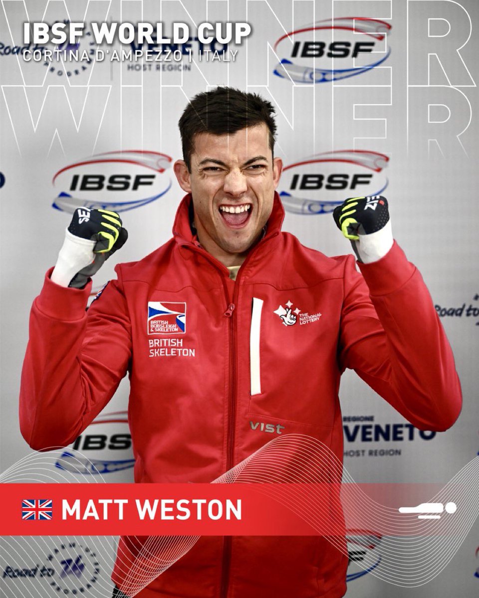 It’s GOLD for GB Skeleton’s Matt Weston at the first IBSF World CuP event of the season… he’ll be hoping for the same again back here in Cortina for the Winter Olympics in February! #slidingintoMiCo2026 #IBSF #skeleton <a href="/BBCSport/">BBC Sport</a> 

(<a href="/IBSFsliding/">IBSF</a> 📸)