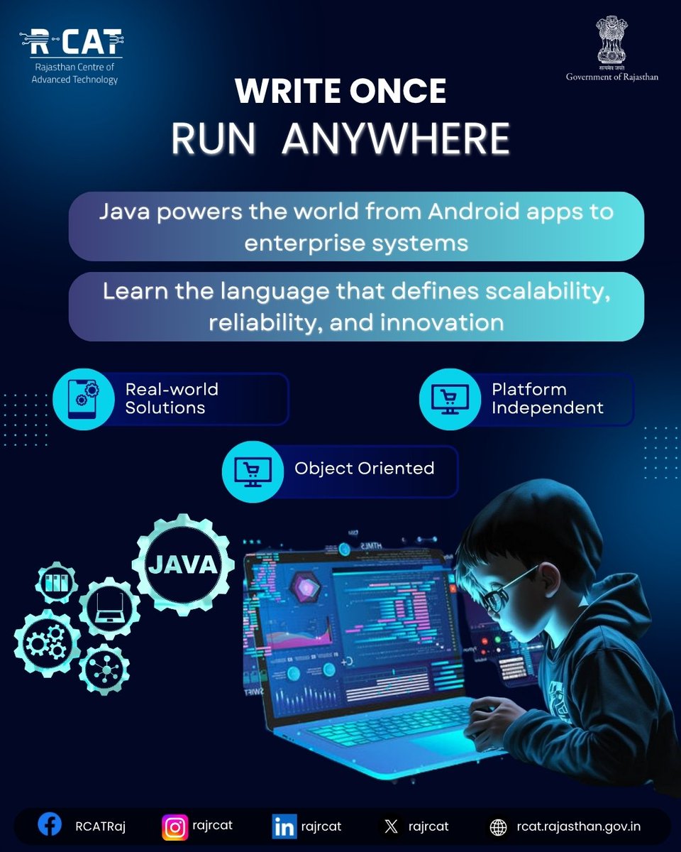 rajrcat's tweet image. Java powering innovation across industries.
From mobile applications to enterprise systems, Java remains a cornerstone of modern software development.