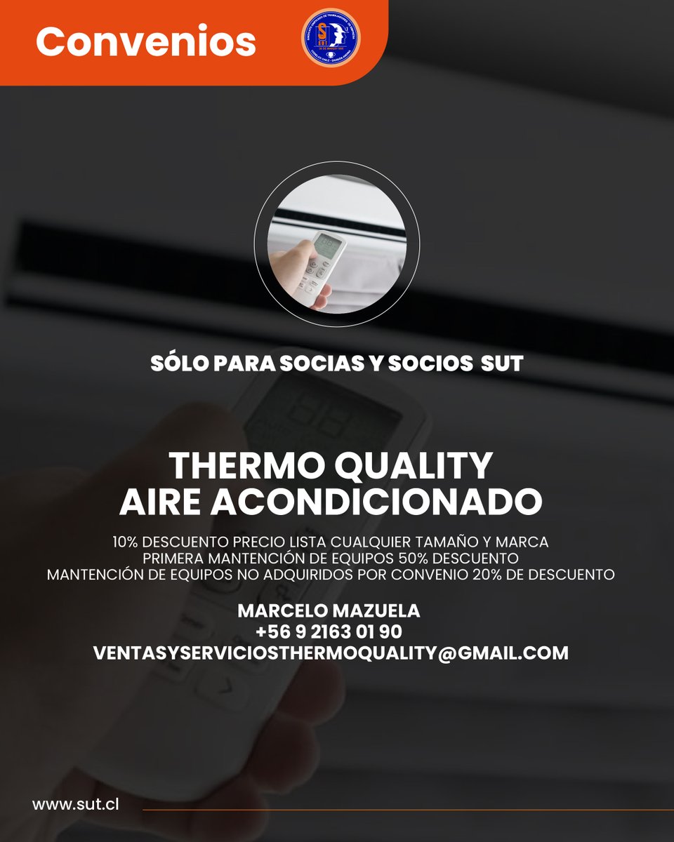 Sindicato SUT

📍Freire 332, Los Andes
✉️sut@codelco.cl
☎️+56 34 2 426648
🛜 sut.cl