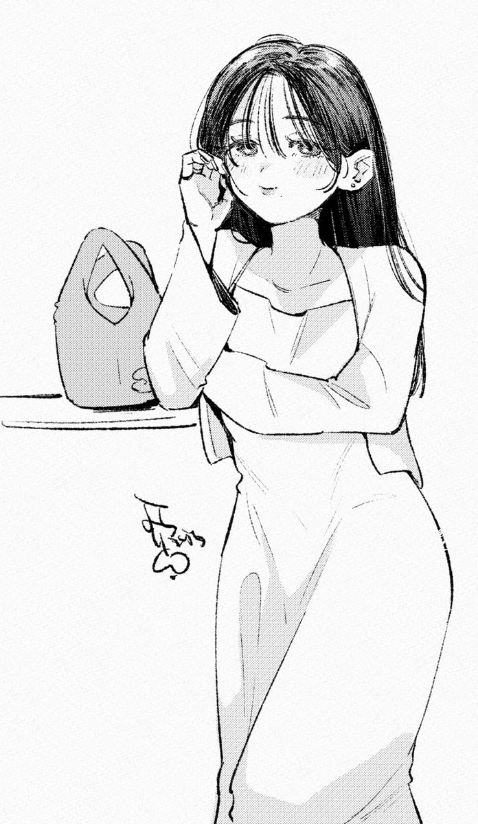 すないでるの服かわいいね～～☺️のラクガキ さあ原稿に戻りますよ… 