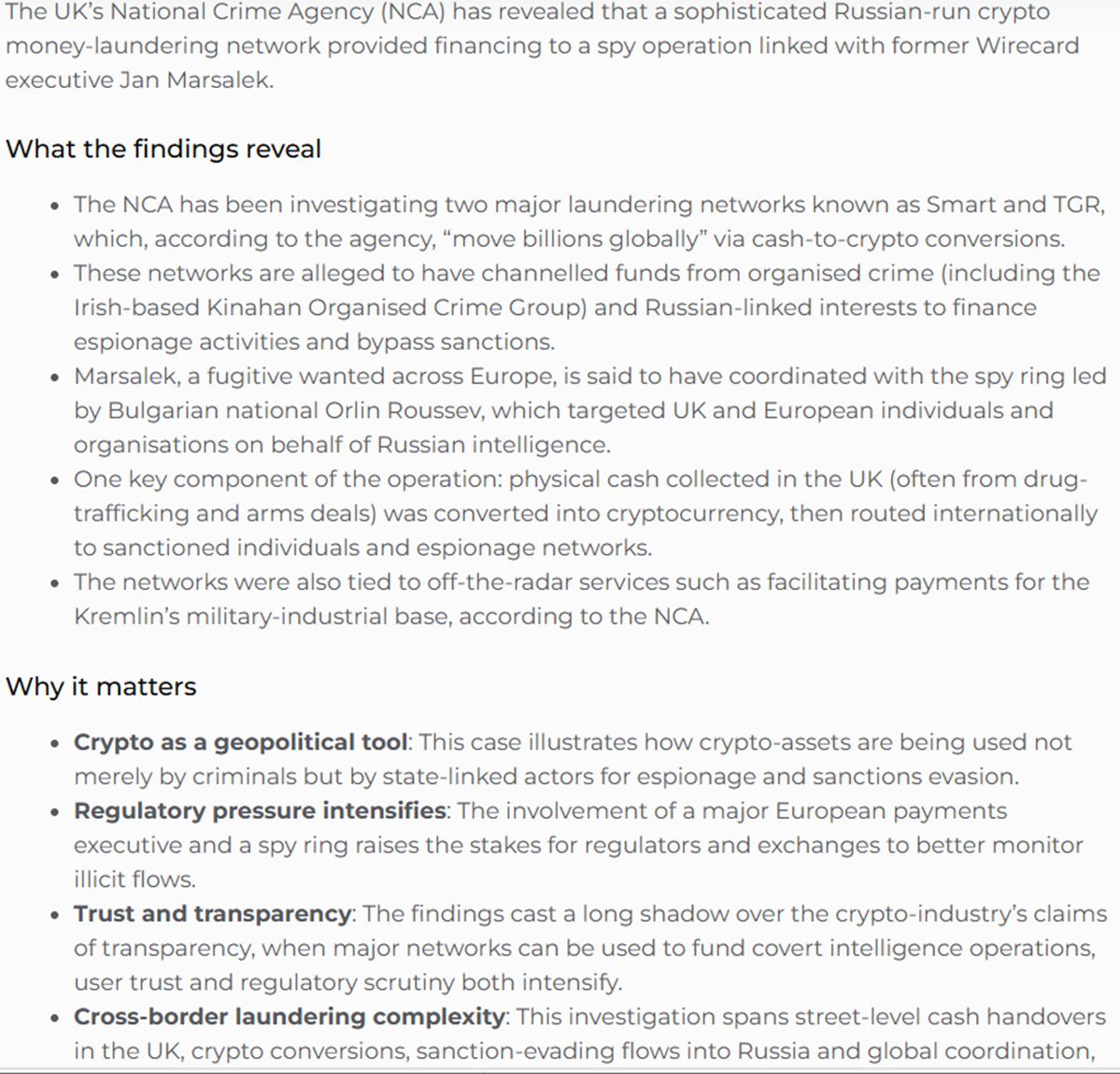 Livooo's tweet image. #NCA #JanMarsalek 
#Spies 
#MoneyLaundering #OrganisedCrime 
#Kinahan #Cash #Crypto 
#Smart #TGR #KeremetBank