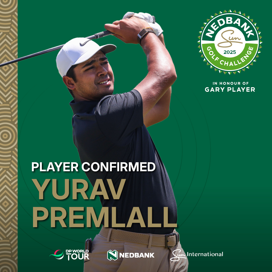 AfricasMajor's tweet photo. Young star Yurav Premlall is headed to Africa’s Major!

Personally invited by Gary Player, the rising Sunshine Tour pro will tee it up at this year’s Nedbank Golf Challenge at Sun City.

Purchase your tickets: https://t.co/RNpLWSvQDJ

#NGC2025 #AfricasMajor #LoveEveryMoment https://t.co/OdqiCVIH0P