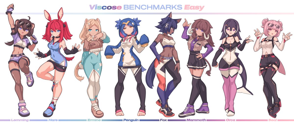 finally finished those character designs for a little side obssession i have rn, it was fun to try a different anatomy style

#characterdesign