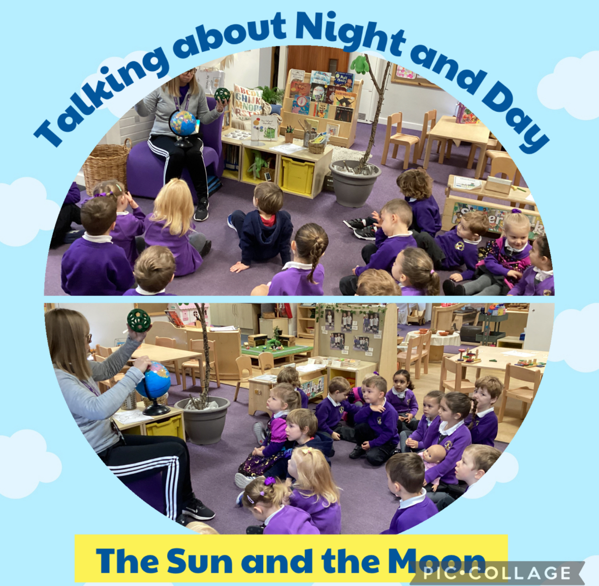 Our nursery has been embracing their new curriculum by exploring the concept of Day and Night, using Owl Babies as the core text. Children have been developing their knowledge and understanding of the world, and they have been engaging with rhymes and songs during outdoor play.