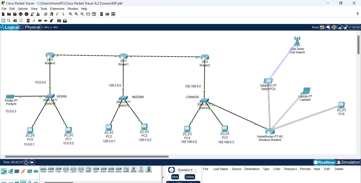 "Long time, no updates! 😅 Still diving into #CiscoNetAcad and sharpening my networking skills with Packet Tracer. Learning never stops, even if the posts do. 💻✨ #Networking #PacketTracer"