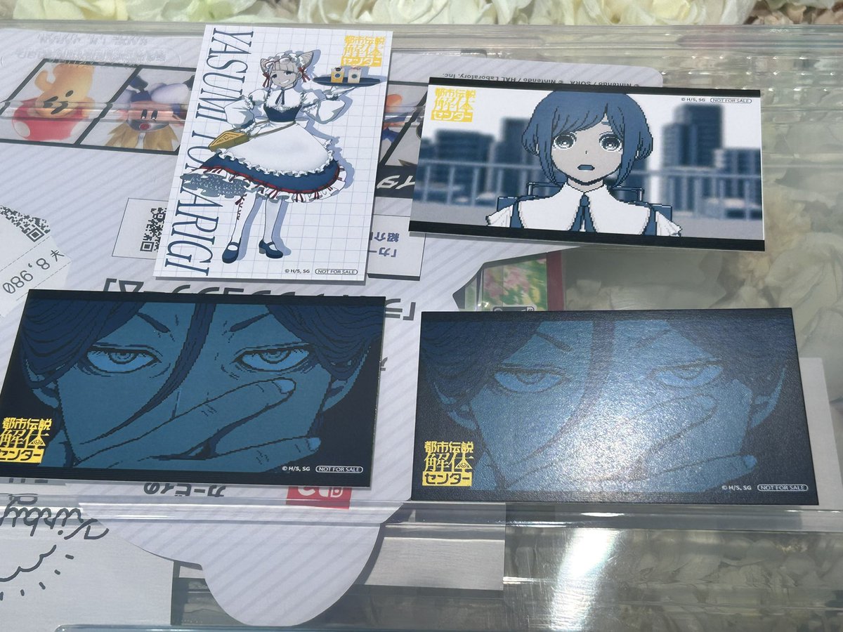 Kaoru_Shino's tweet image. 【交換】 都市伝説解体センター ファボテリア  コラボカフェ  特典 ノベルティ

譲)後半　ジャスミン、あざみ、廻屋歩

求) 後半　場面写　富入、ジャスミン&amp;gt; 前半 SD 富入、ジャスミン　各1

11/22,23 時間により池袋手渡しのみ