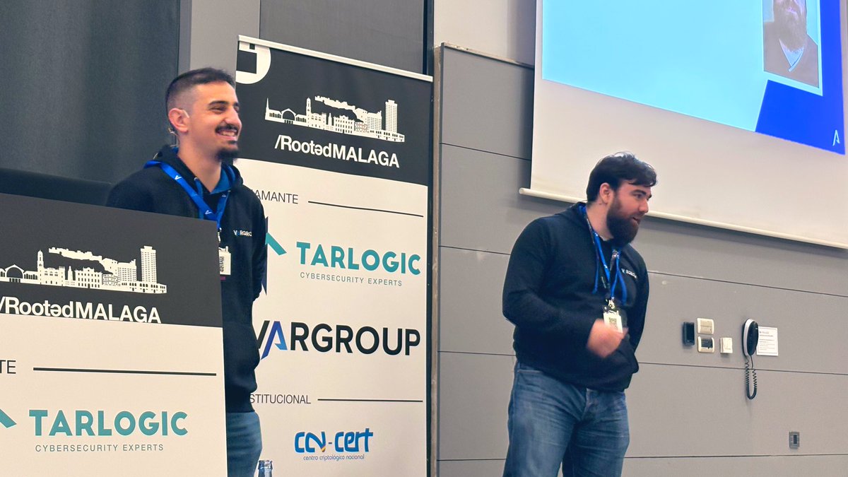 rootedcon's tweet image. Comienza la presentación de Daniel Haro y Miquel Rius de @VarGroup. Nos presentan “JSON Parsers interoperability: The freedom punishment” 🚀
#RootedCON #RootedMalaga2025