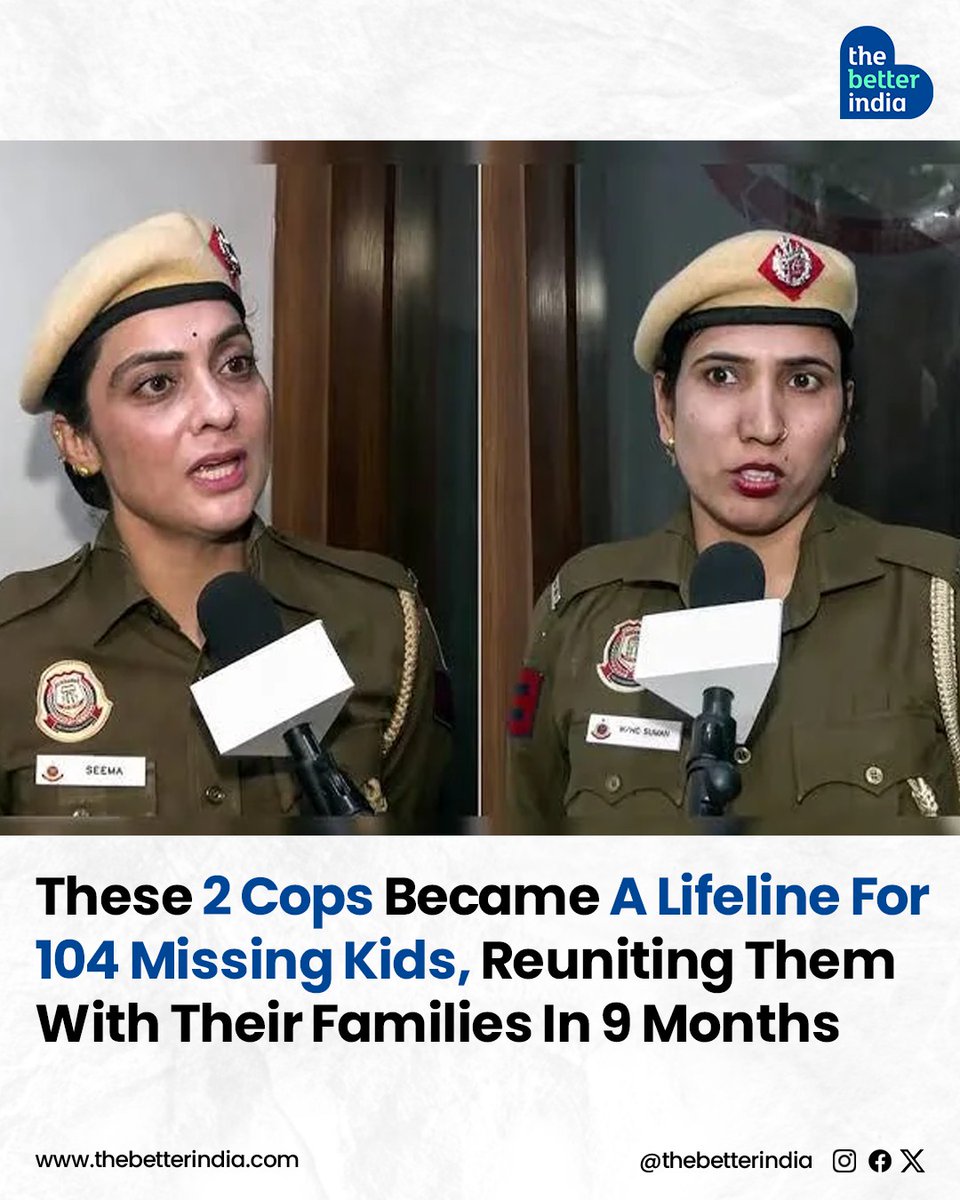 In a remarkable feat of dedication and perseverance, Head Constables Seema Devi and Suman Hooda of the Anti-Human Trafficking Unit (AHTU) in Outer North District, Delhi, have rescued 104 missing children over the past nine months under ‘Operation Milap’, a campaign that ran from