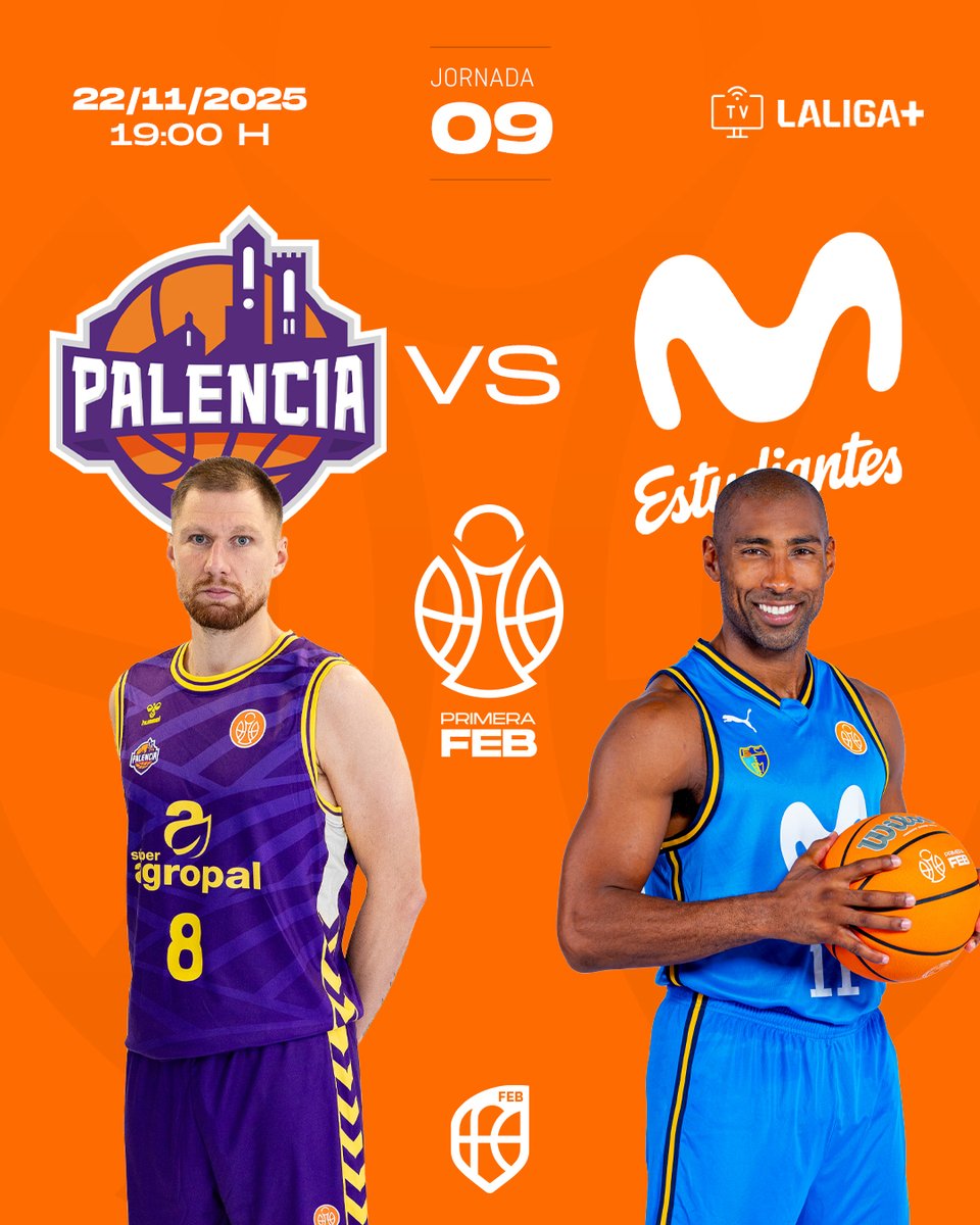 CompeticionFEB's tweet image. 🏀 Sigue la #PrimeraFEB, en directo‼

⭐ 𝗣𝗔𝗥𝗧𝗜𝗗𝗢 𝗘𝗦𝗧𝗥𝗘𝗟𝗟𝗔 ⭐
▶ @Palencia_Basket 🆚 @MovistarEstu
📆 S22 | 🕖 19:00h | 🏟️ Pab. Municipal
🎙️ @BallesterosXavi 

✅ Un punto de inflexión en juego en Fuenlabrada

📲 Descarga la app de @LaLigaPlus ⬇…