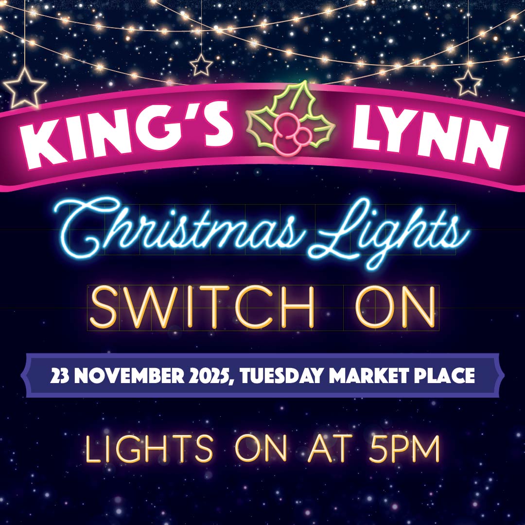 Will you be joining us for King's Lynn Christmas Lights Switch-On?✨ 

📅 Sunday 23 November | From 2pm
🎶 Live music, lantern making, street entertainment &amp; festive fun!
🎇 Lights on at 5pm with Deputy Mayor Cllr Bearshaw
🎤Headliner: <a href="/VexBandUK/">Vex</a> 

west-norfolk.gov.uk/info/20195/eve…