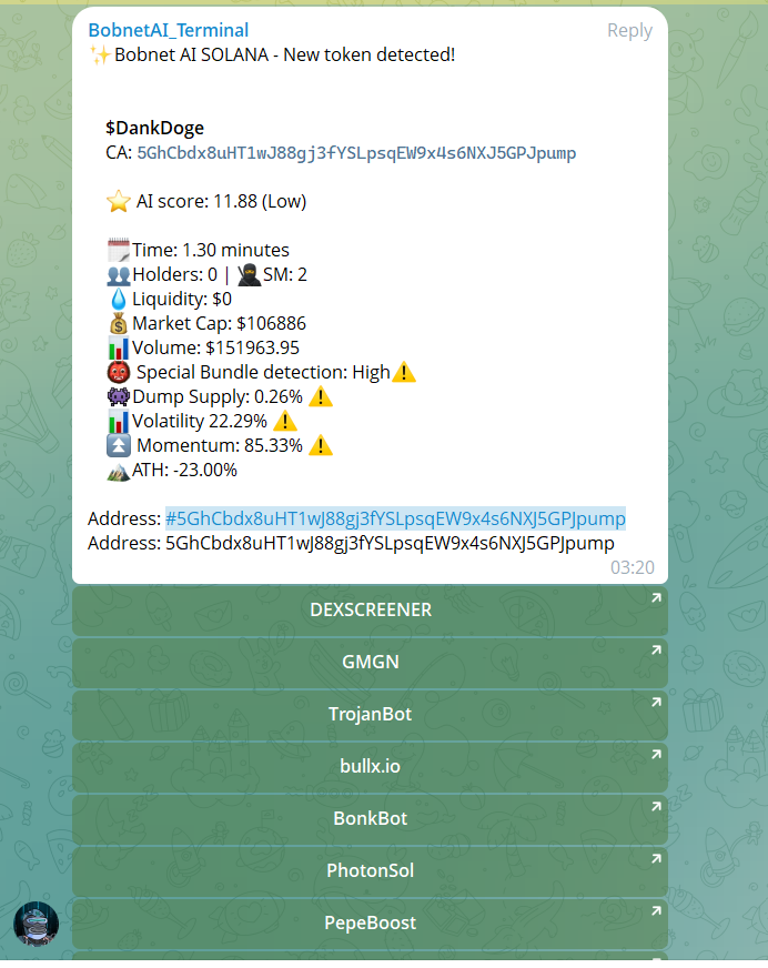 ThePrinter_ICM's tweet image. 🚀 @bobnetAI NEVER MISSES
$DANKDOGE went FULL SEND — an insane 9.5x moon run straight out of nowhere 🤯🔥

Pure sniper-level entry → explosive breakout.
This is what precision calling looks like.
gmgn.ai/sol/token/5GhC…

Follow @bobnetAI_sol &amp;amp; smash notifications ON — the next…