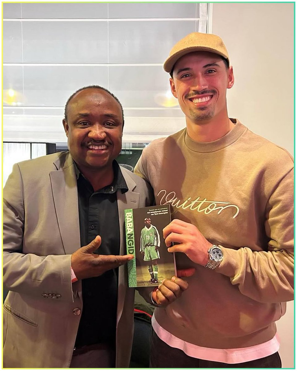 FINALLY!!! 

His parents named him after Super Eagles legend, Tijani Babangida cos of his heroics at Ajax &amp; finally, Tijjani Reinjders meets him. ❤️🇳🇬