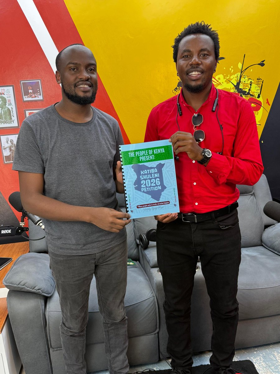That was a great interview with <a href="/Mwafreeka/">Mwafreeka</a> and Ian on Iko Nini.

See you in COAST REGION.

Katiba Shuleni Petition and National Tour.

Let's keep signing the petition.

change.org/p/katiba-shule…