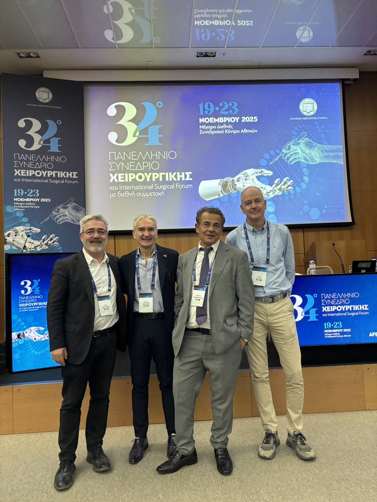Andreje1Predrag's tweet photo. What an honour to be invited to the 34th Panhellenic Congress in Athens, to talk about Emergency Laproscopic Colorectal Surgery shoulder to shoulder with esteemed international colleaguess https://t.co/HnL0r3V3Bu