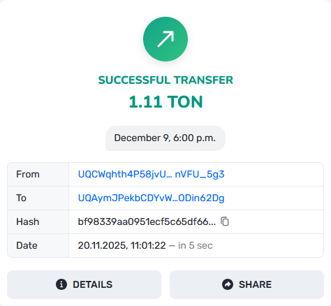 💸MR. FREEMAN sent 1.11 TON to the wallet of the FPIBANK owner! 💸

Comment on the transaction: December 9, 6:00 p.m.
What could it mean? 🤔
A paid promo scheduled for Friday, December 9?
A collaboration? 👀🔥

Meanwhile, the token keeps growing… 🚀📈

t.me/blum/app?start…