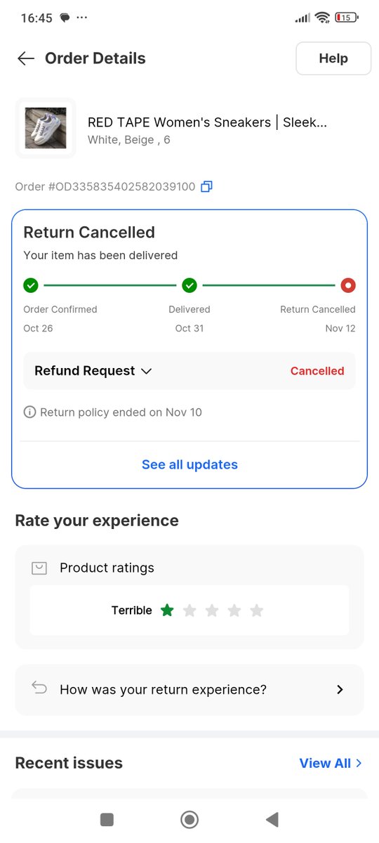 Bhaskarjain1's tweet image. #consumerHelp @jagograhakjago @flipkartsupport @flipkartsupport 
Thrice i put return request for the product within the return period
Return cancelled without any reason.
Worst service of flipkart,..kindly address the issue
Order #OD335835402582039100
Attaching images too no help