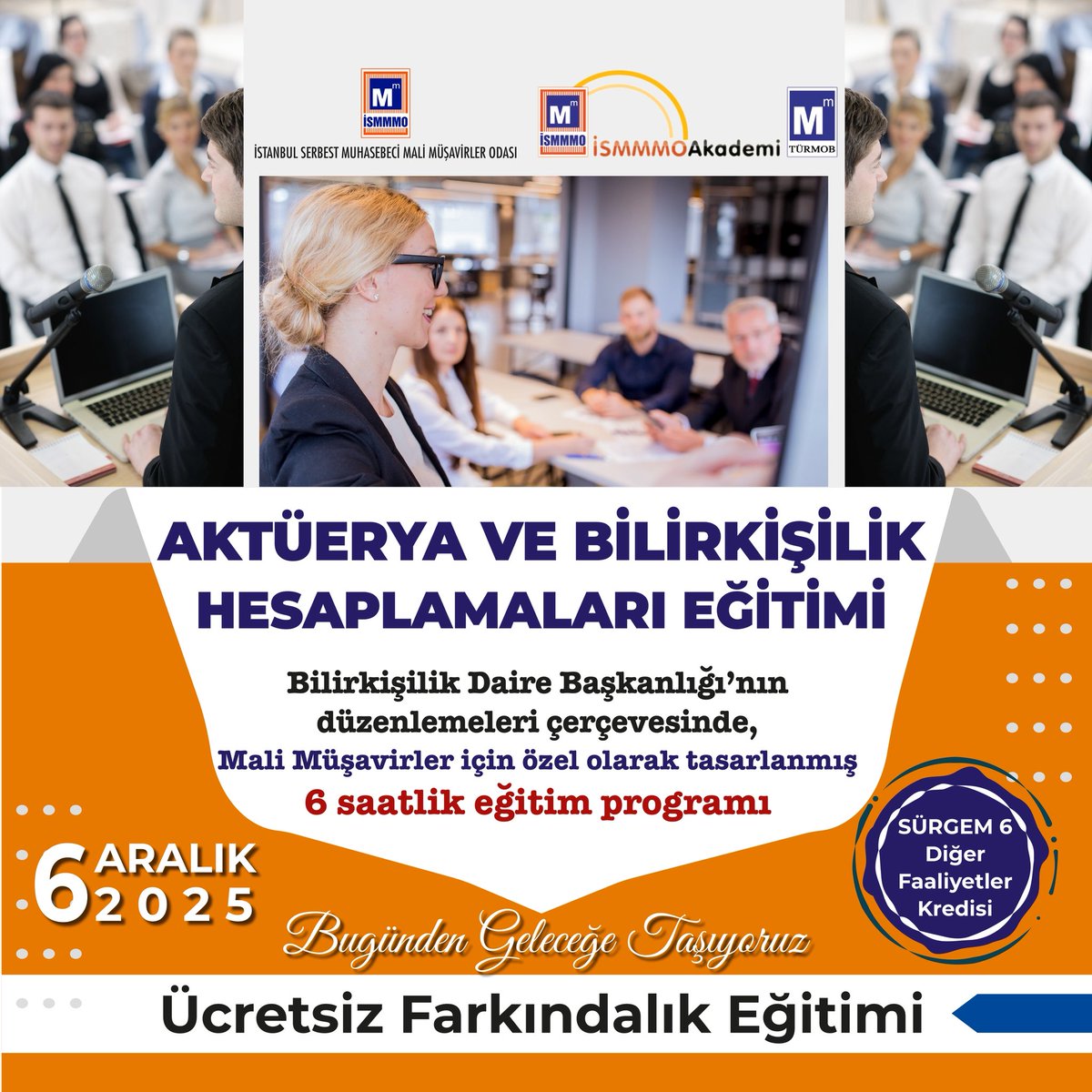 ISMMMODASI's tweet image. Aktüerya ve Bilirkişilik Hesaplamaları Eğitimi kayıtlarımız başlamıştır. Ücretsiz olarak düzenlenecek eğitim hakkında detaylı bilgi ve kayıt için tıklayınız. ow.ly/51K850XvBAo