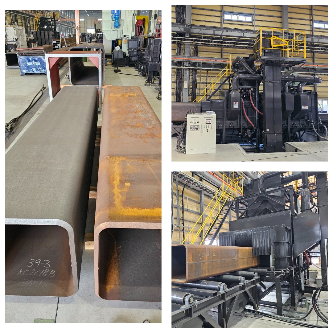 kotecsystem's tweet image. KOTECSYSTEM successfully delivers the KSB 1215 Shot Blasting Machine, providing fast, precise cleaning and boosting productivity with consistent, rust-free surface preparation for structural steel applications.

🌐 kotecsystem.in ✉️ sale@kotecsystem.in 📞+91 89568 43242