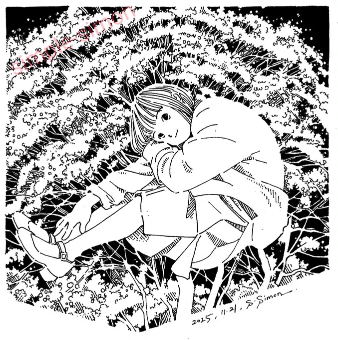 本日の1枚
「マユミ」
秋に赤い実をつける樹木のひとつ。
実をたわわにつけた木全体を描いたつもりが、草みたいに見えるかなあ🙇💦 