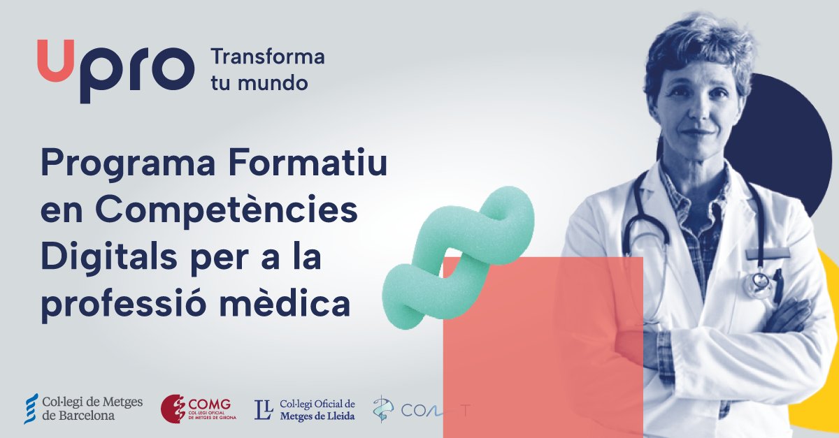 COMLLEIDA's tweet image. 🩺 Upro et proporciona les competències necessàries per a comprendre, interpretar i avaluar informació clínica en entorns digitals i identificar fonts fiables i basades en evidència que recolzin la presa de decisions.
Gratuït, fàcil i acreditat. 
➡️inscripciones.unionprofesional.com/registro.html