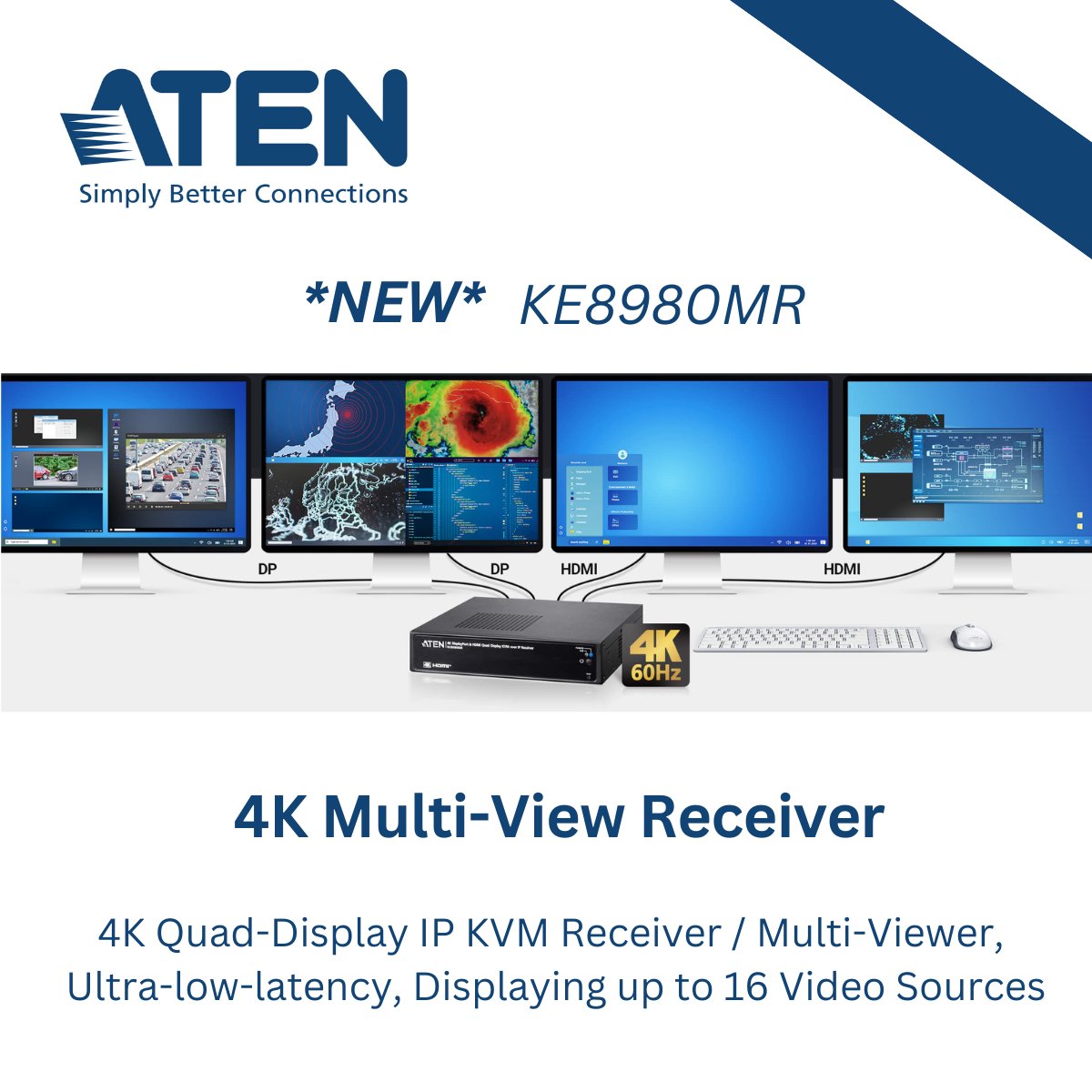 KVMChoice's tweet image. #ATENUK - KE8980MR 🖥️🌐🆕✨

Learn more:🔗kvmchoice.com/detail_switch.… 

High-performance KVM over IP Multi-View receiver. With 4K@60 Video, Multi-view, and Panel Array Mode.
 
#ATEN #KVMSwitch #ITInfrastructure #DataCenterSolutions #ControlRoom #RemoteControl