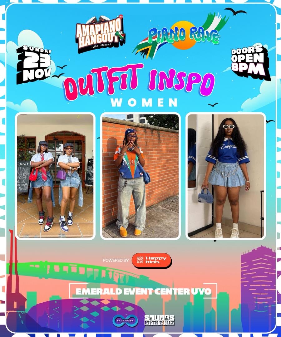 pianocitizens's tweet image. Are you gearing up for the biggest Piano Rave in the city this Sunday??

Wondering what your drip should look like for Amapiano Hangout??

Check out these outfit inspo below!🔥

Pull up looking fresh &amp;amp; smelling nice.

Get your tickets at happymob.app 💰