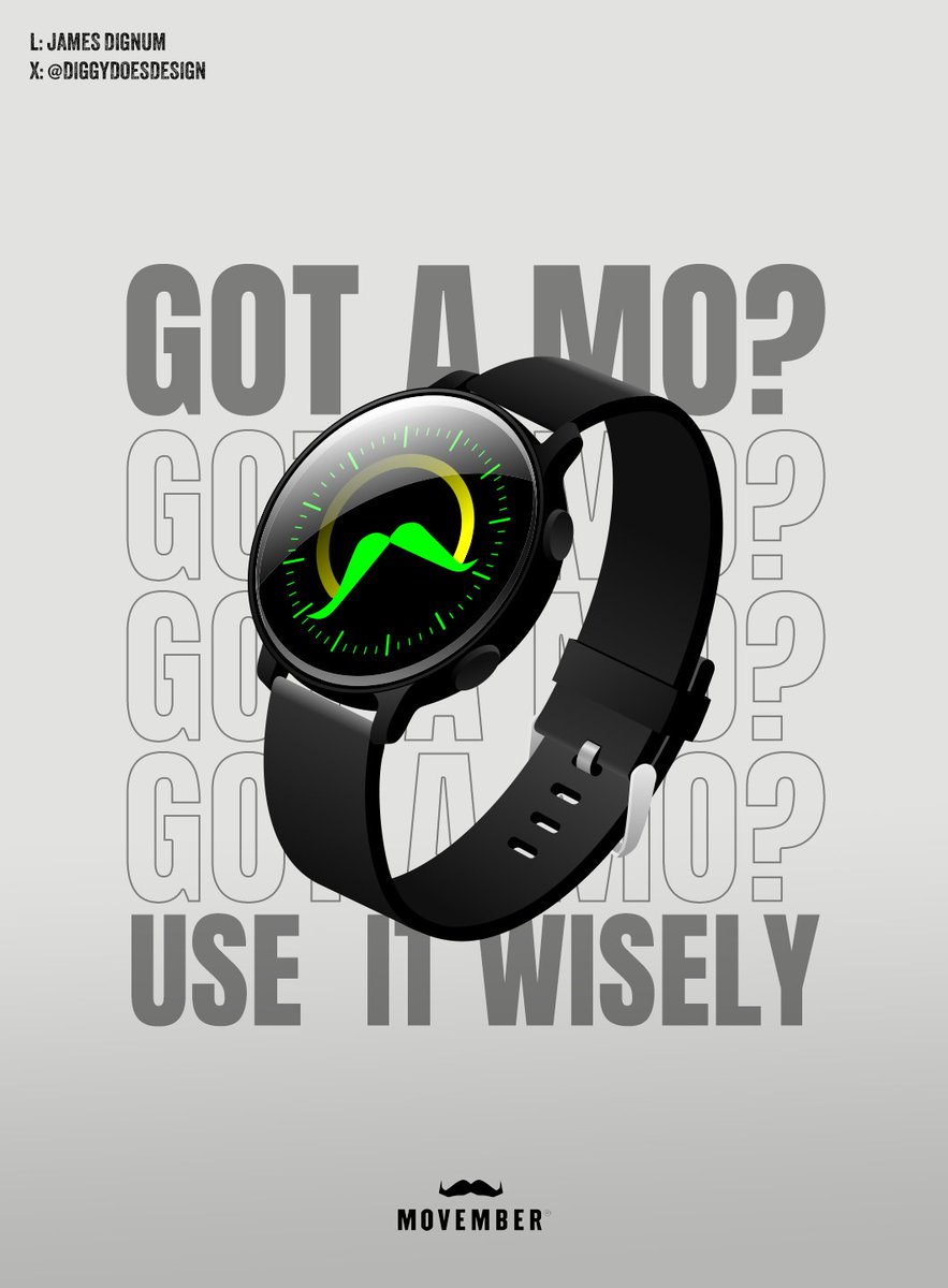 DiggyDoesDesign's tweet image. Another one for today&apos;s @OneMinuteBriefs encouraging people to spend just one minute doing something positive for men’s health this #Movember.   Got a mo? Use it wisely.