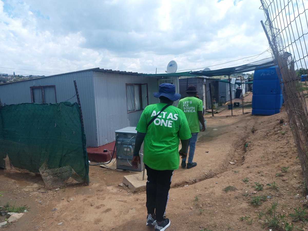 The team is on the ground in Cosmo City. <a href="/Action4SA/">ActionSA</a> <a href="/ActionSA_GP/">ActionSA Gauteng</a> ours is to plant the seed in preparation for 2026/2027 LGE.