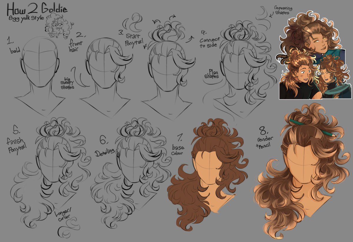 i tend to just go ham wild with his hair so this is barely on model lmao #GBArt