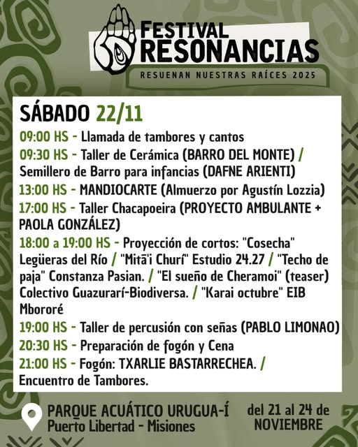 El BOP N° 111 EIB llegó a la Tercera edición del Festival Resonancias, en el Parque Acuático Urugua-i, Puerto Libertad, Misiones, Argentina