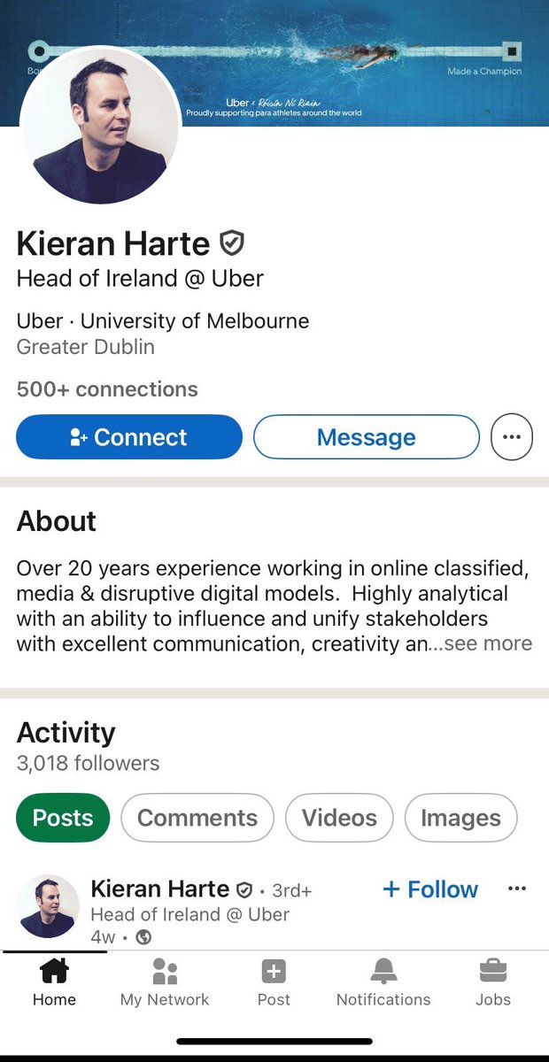 TaxiDriverInDu1's tweet photo. Driving a Taxi 🚖 for 30 years you meet and come across some “Tramps” &amp; nasty people!!
Happily in Ireland 🇮🇪 they are few &amp; Far between!

This man Kieran Harte from @uber Has to be the “ULTIMATE TRAMP”

CEO of uber Ireland 🇮🇪 he embedded himself in a boycott uber WhatsApp group🤯 https://t.co/WP9ueNt1bF