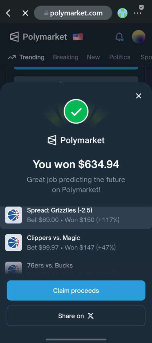 RicardoBitget's tweet image. #阿黄的Poly日记 Day12：立志做中文区最好的 Polymarket NBA KOL！

不是哥们，还真是字一打少胜率就上来啊。。 昨天五中四拿下，还是最后被国王演了，卡了个 0.5 分，不然直接成就 100% 胜率。

明天是杯赛日，大部分球队不会放水，下了两场让分浅玩下。

1⃣公牛VS热火

公牛主场强得离谱，本季主场…