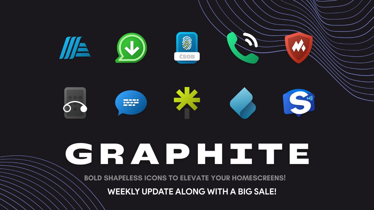 2nd Update of the week is live for Graphite!
Probably the Last SALE for Graphite this year!

🔸 Added 15 new icons!
🔸6970+ total icons now!

Grab it here NOW at up to 50% OFF: bit.ly/Graphiteiconpa…

Reposts and ❤️s ll be very much appreciated peeps!   Cheers and have fun!